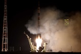 Russian Soyuz spacecraft blasts off