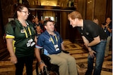 Garry Robinson with Prince Harry.