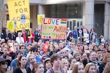 Same sex marriage rally in Sydney, sunday August 9, 2015.
