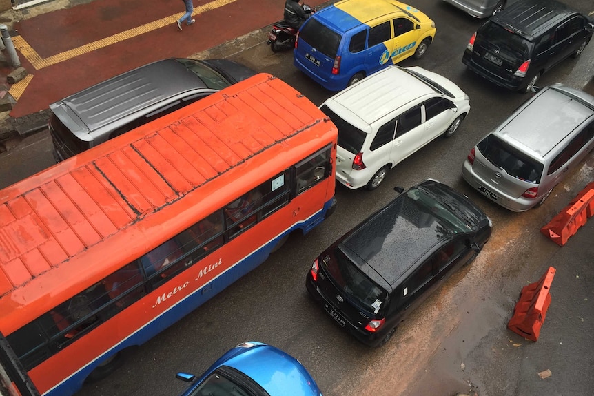 Traffic congestion in Jakarta