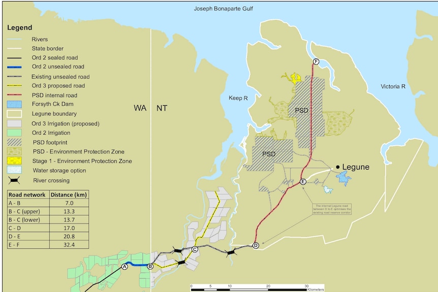 Map of Project Sea Dragon