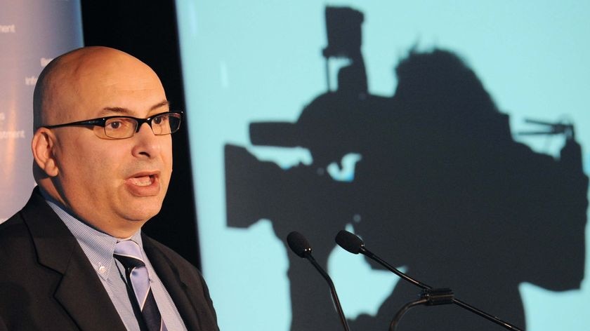 NSW Treasurer Michael Costa speaks during a press conference