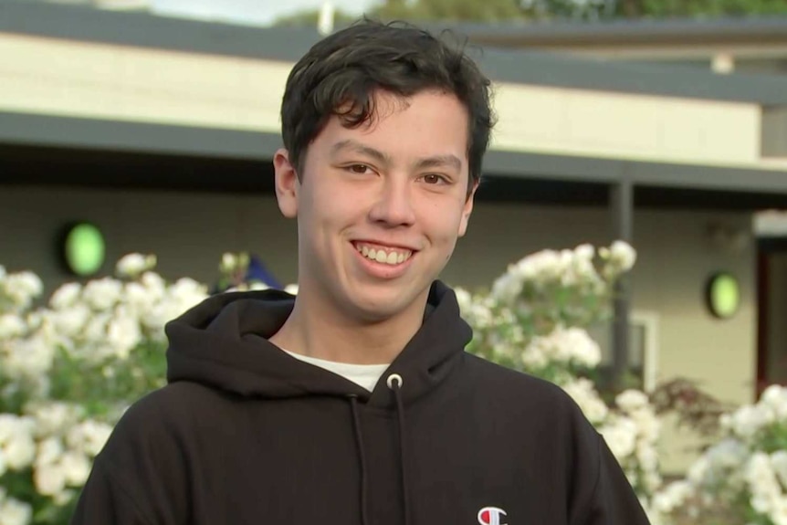 A picture of a teenager smiling at Bentleigh Secondary College