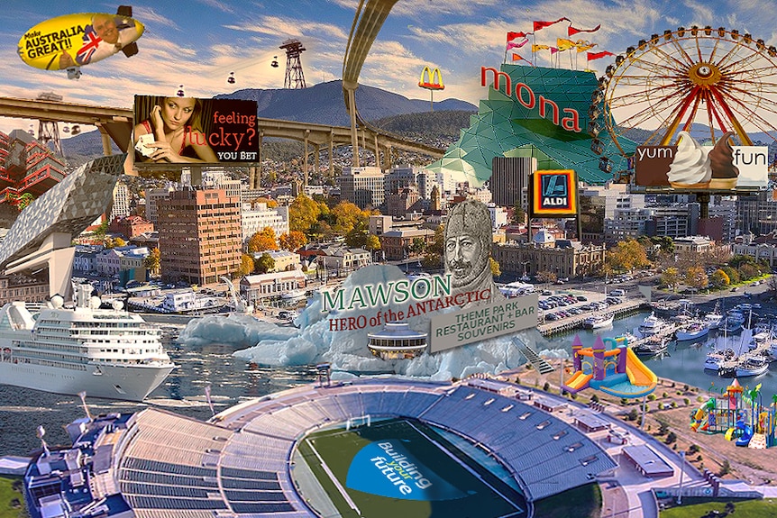 Artist's impression of what Hobart might look like if everyone had their way.