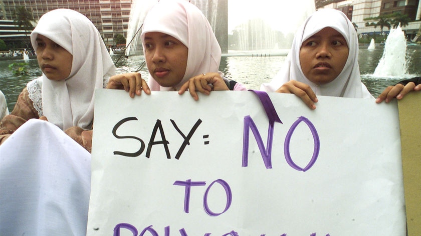 Indonesian women are calling on the Government to abolish polygamy. (File photo)