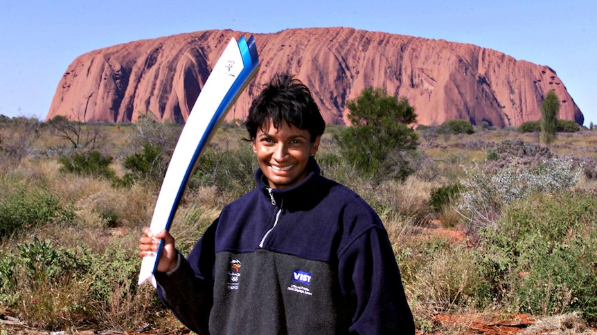 Nova Peris and the Olympic torch