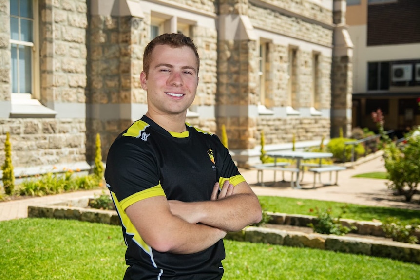 Steffan Nero in a sports shirt.