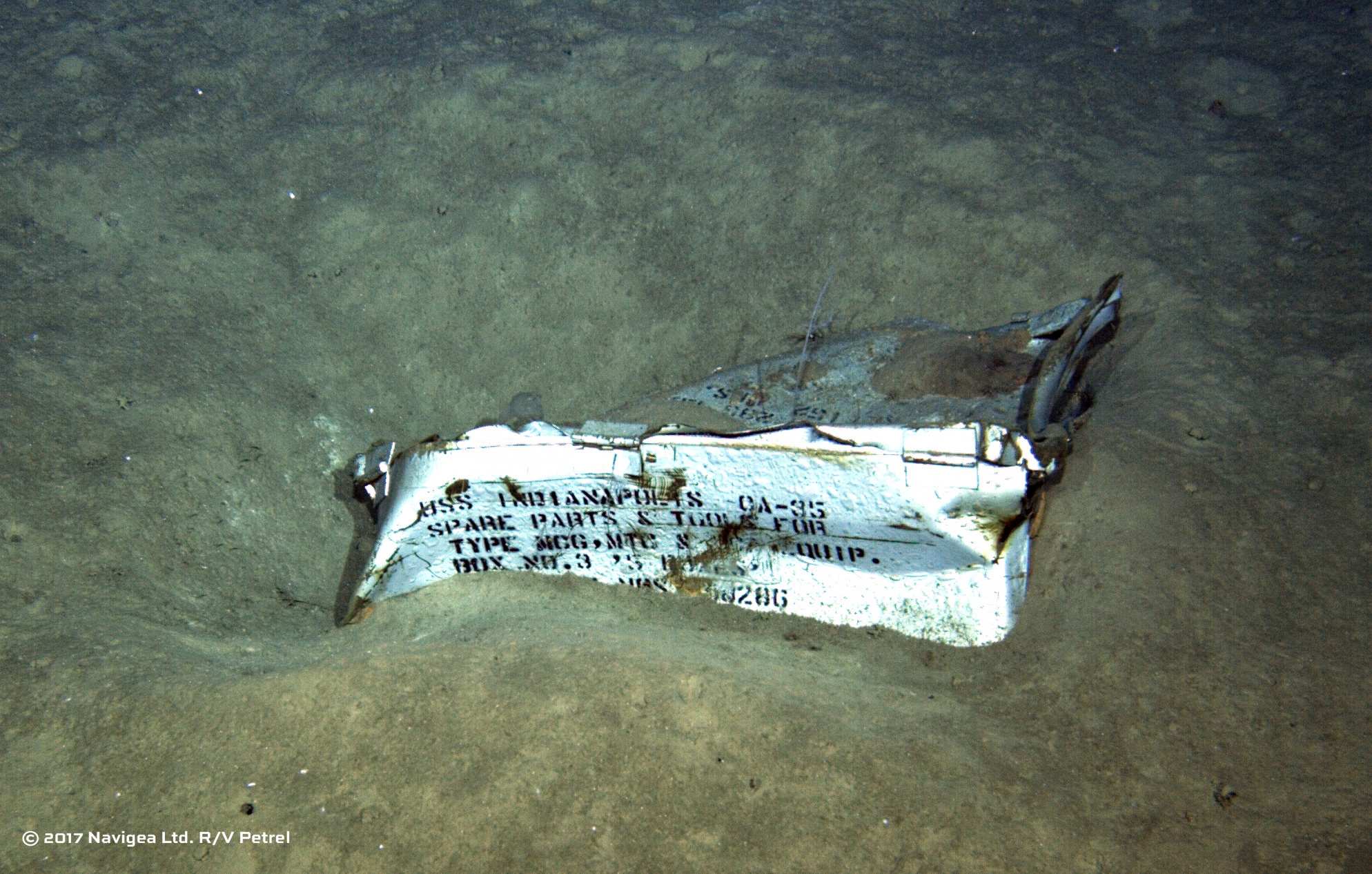 USS Indianapolis WWII Warship Wreckage Found 72 Years After Being Sunk   5d9c16f9f0aa380478a55defb74b3377