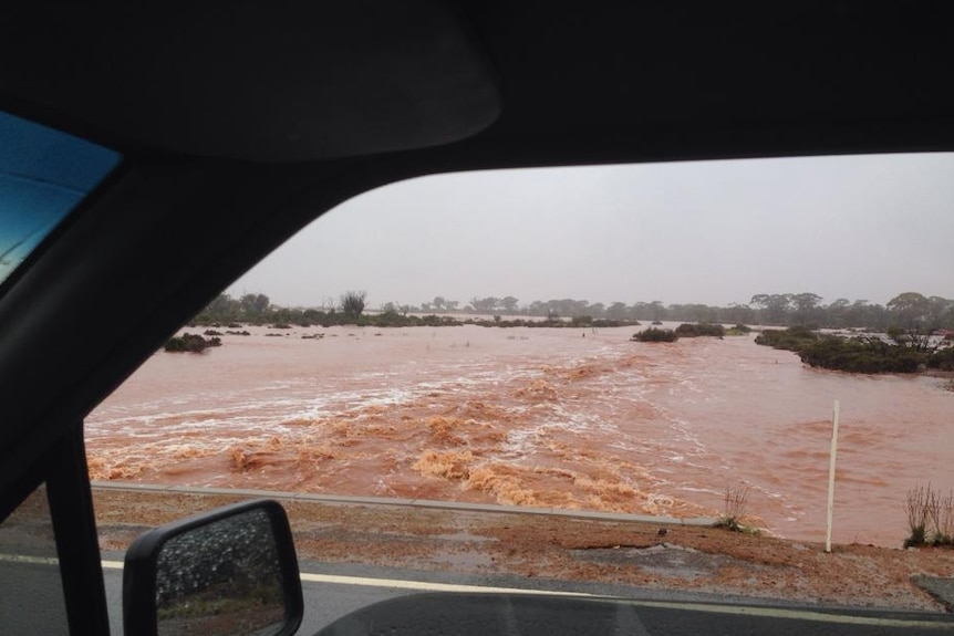 Flood waters near Kambalda