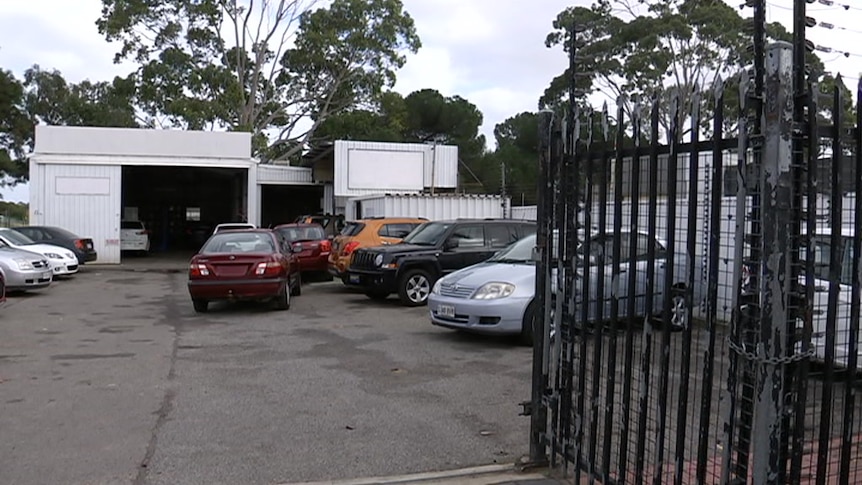 Blair Athol car yard targeted by alleged bikies.