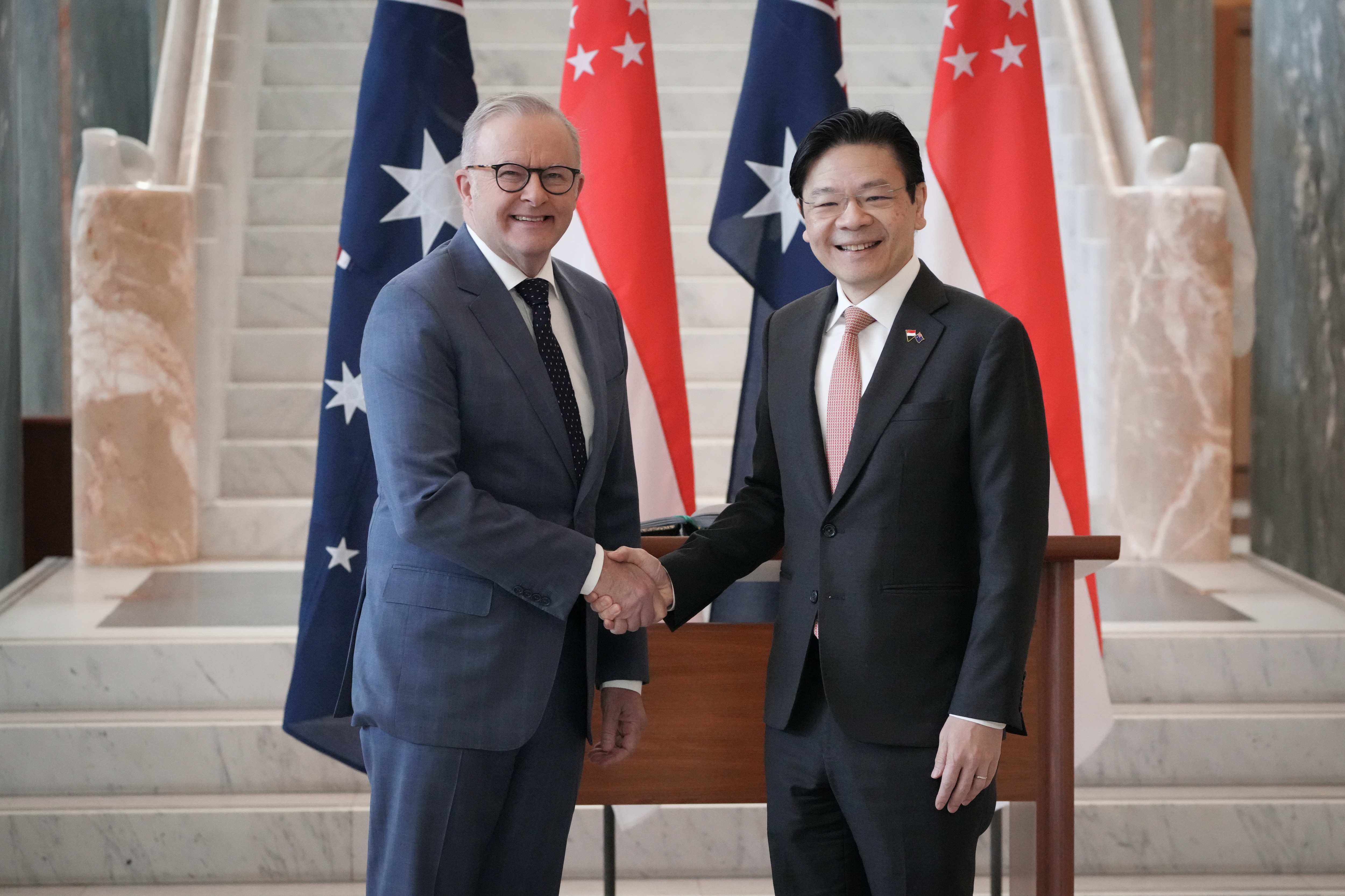 Singapore's PM knows Australia is vulnerable but Albanese has leverage