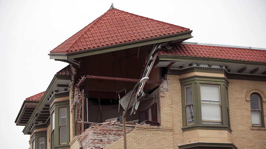 Earthquake damage in Napa, California