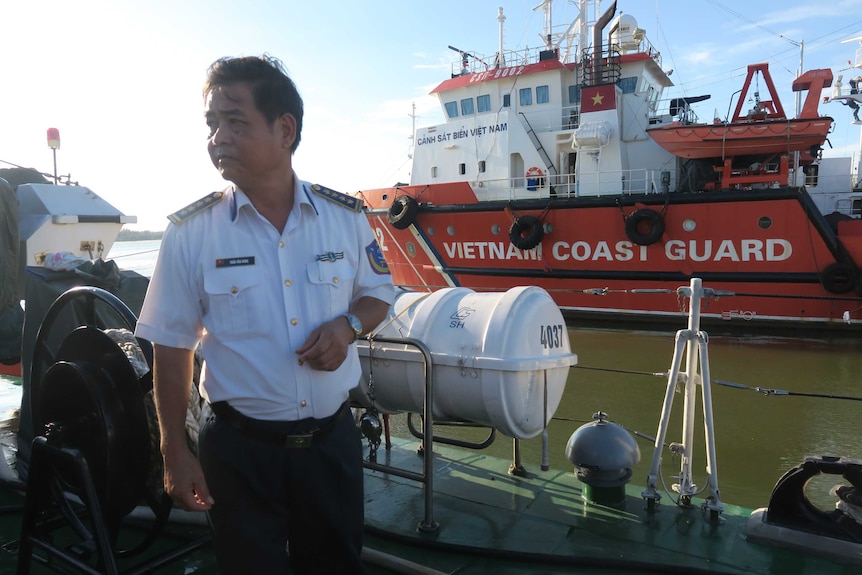 Colonel Tran Van Dung, Commander of Coast Guard operations in region 2, central Vietnam.