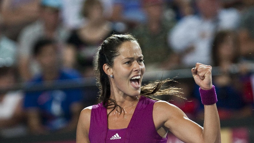 Ana Ivanovic's stomach strain has cost Serbia its place in the Hopman Cup final.