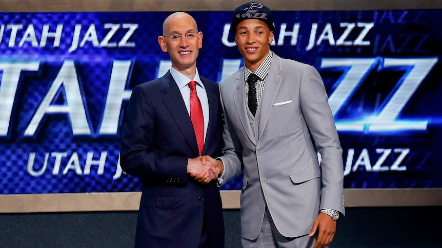Dante Exum drafted fifth in <a href='/New/119176.htm' target='_blank' title='NBA'><b>NBA</b></a> Draft by Utah Jazz, Andrew Wiggins goes  first to Cleveland Cavaliers - ABC News