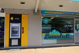 CBA ATM next to a laundrette at Sunshine in Victoria