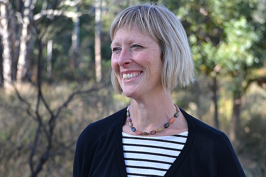 Anja Boot, bushwalker who took photo of wombat baby on mum's back.