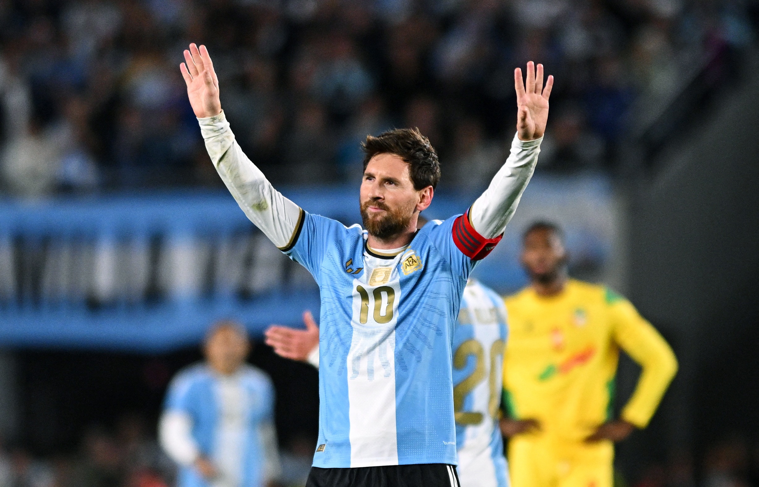 Lionel Messi scores final goal in emotional farewell to Argentina
