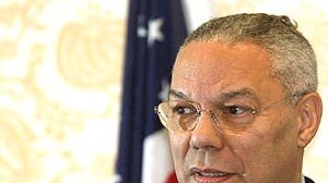 US Secretary of State Colin Powell says troops will pullout on Iraq's command.