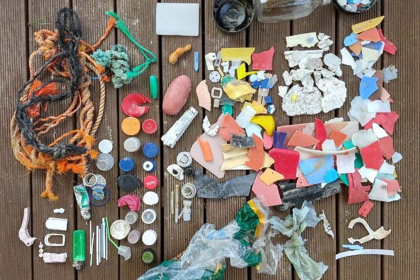 A colourful array of plastics