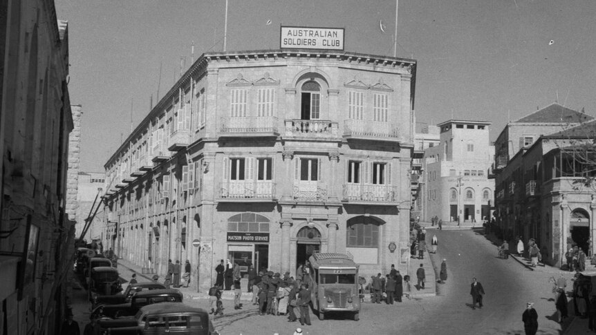 The exterior of the Australian Soldiers' Club in Jerusalem. .