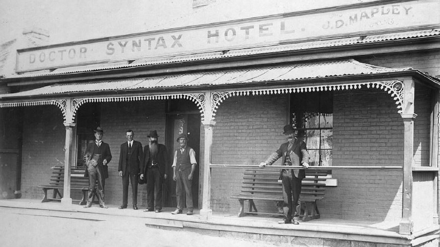 The Doctor Syntax Hotel in the late 1800s