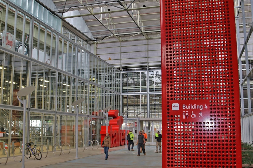 students and sign at the Tonsley TAFE SA premises