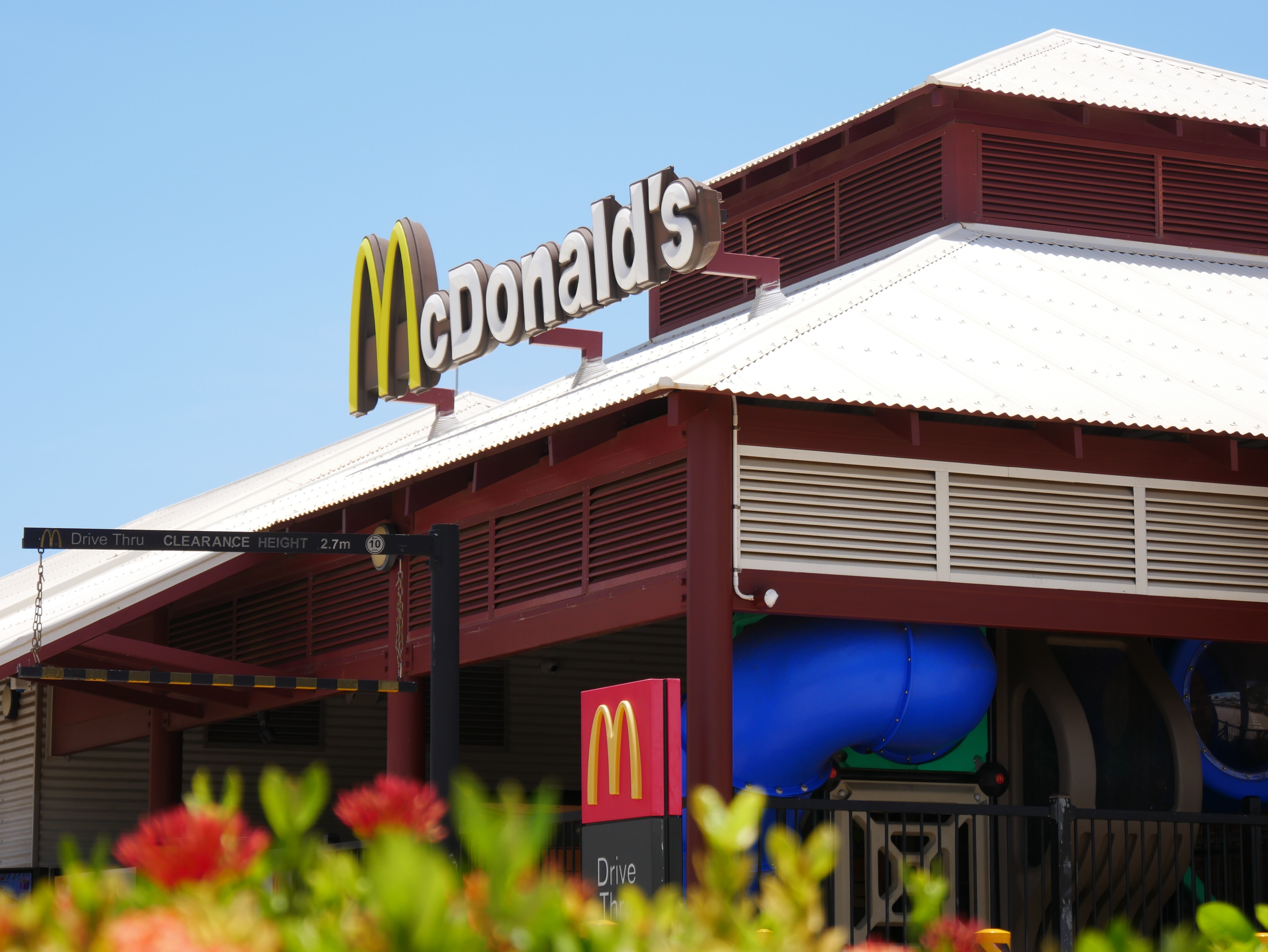 The outside of the McDonald's restaurant in Broome, WA