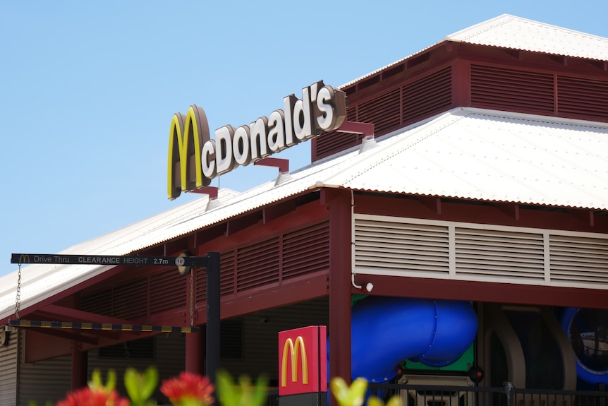 The outside of the McDonald's restaurant in Broome, WA