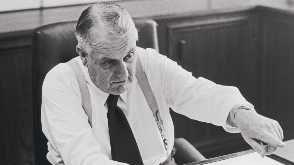 The Dismissal: Labor minister for minerals and energy Rex Connor. (National Library of Australia, nla.obj-152392515)