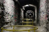 A tunnel that will store highly radioactive nuclear waste.