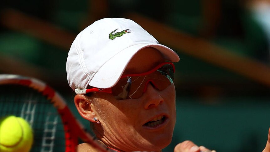 Stosur goes for the forehand