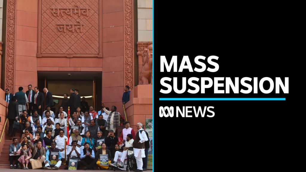 Half Of India's Opposition MPs Suspended From Parliament - ABC News