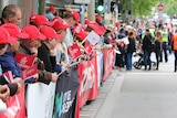 Crowds gather ahead of the Melbourne Cup parade