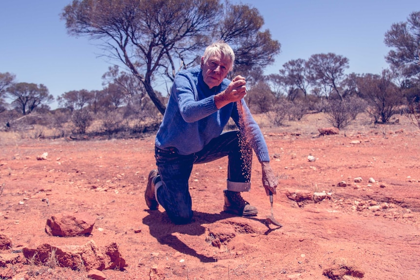 Man in outback Western Australia.