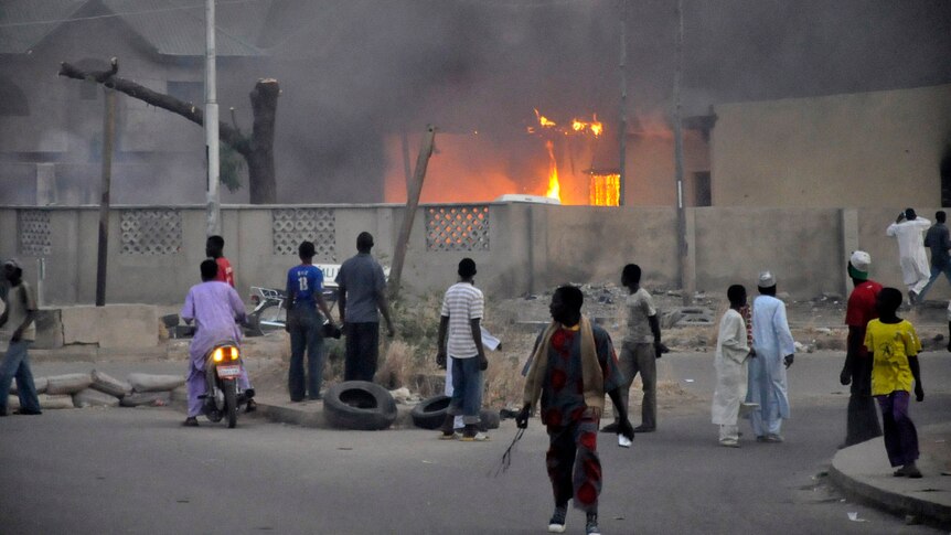 Violence rocks Nigerian city