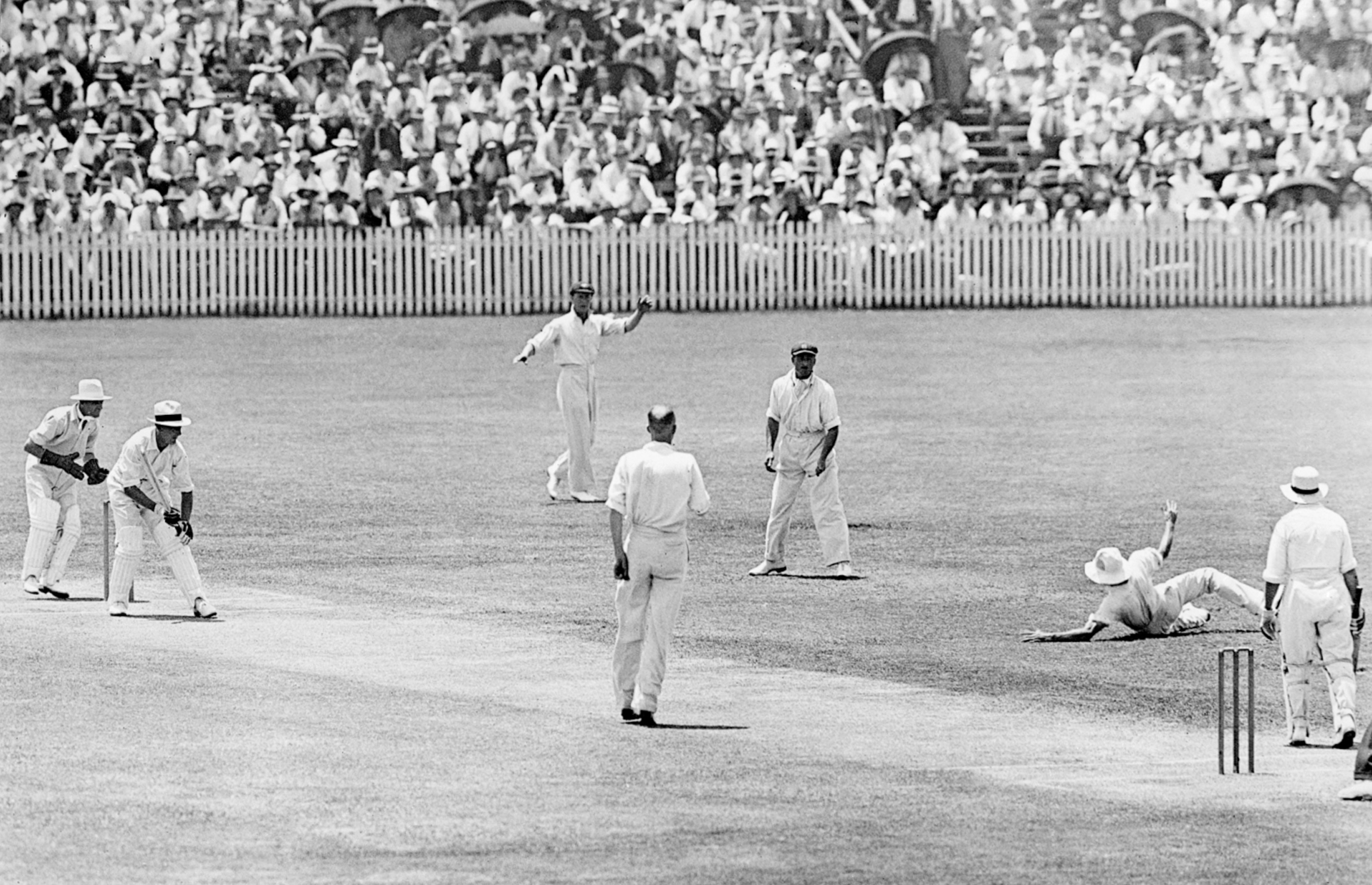 England playing at the Gabba in 1933.