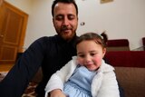 Syria girl with her Dad