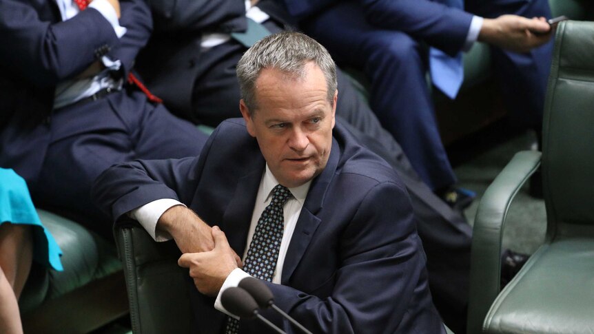 Opposition Leader Bill Shorten during Question Time in the House of Representatives
