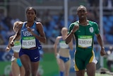 Caster Semenya running in her 800m heat