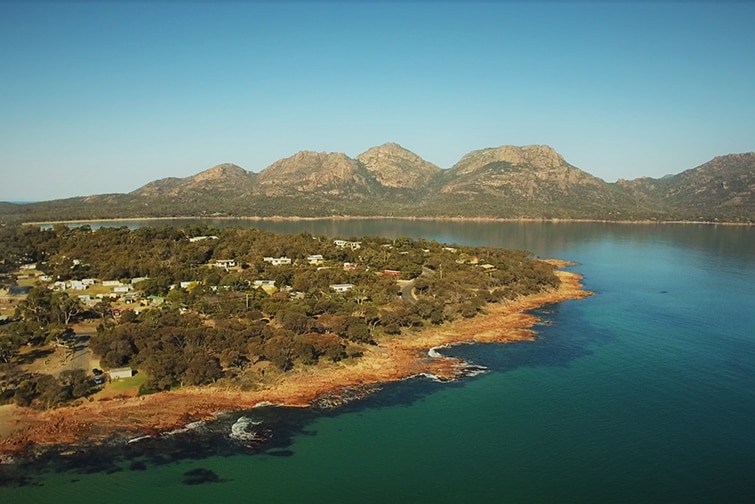 Coles Bay with the Hazards in the background