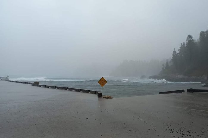 stormy skies over norfolk island