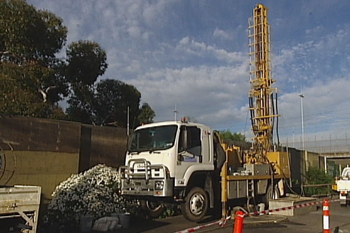 Geotechnical testing for the East West Link halted by protesters