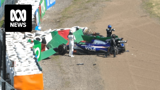 F1-Grand-Prix von Japan: Rote Flagge nach dem Unfall von Daniel Ricciardo und Alex Albon
