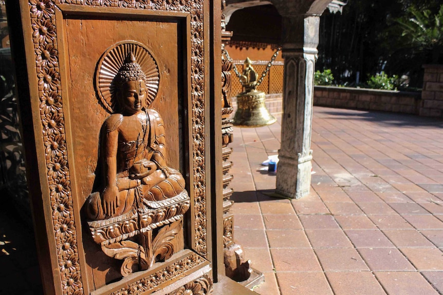 Door of Nepalese pagoda