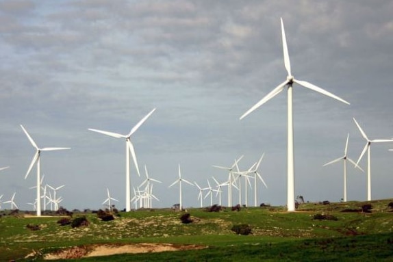Wind farm turbines
