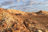 A mullock heap near the opal mining town of Andamooka.