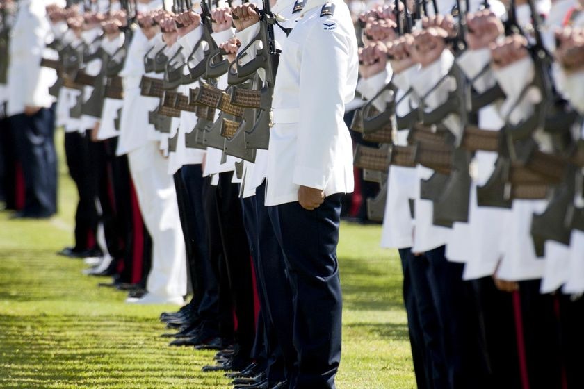 Officer Cadets on Parade at the Australian Defence Force Academy (ADFA) in Canberra