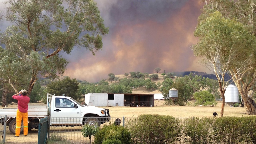 Bushfires at Coonabarabran in western New South Wales