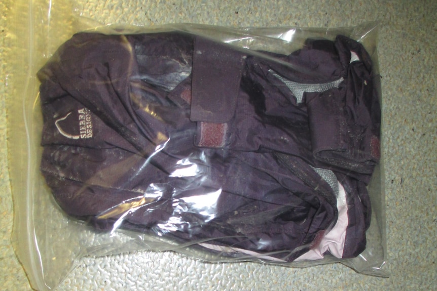 Jacket recovered by couple in Cape York Peninsula in June 2018 from crashed helicopter
